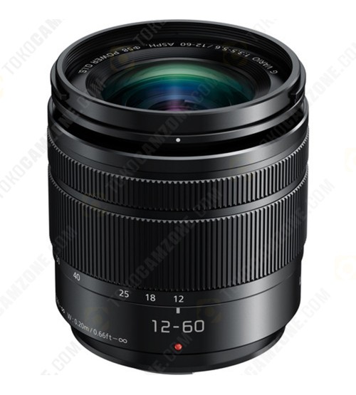 Panasonic Lumix G Vario 12-60mm f/3.5-5.6 ASPH POWER O.I.S. (H-FS12060E-K) (Promo Cashback Rp 1.000.000)